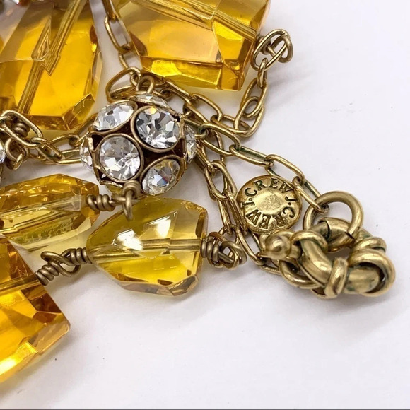 J. Crew Gold Jeweled Station Necklace - Picture 3 of 3